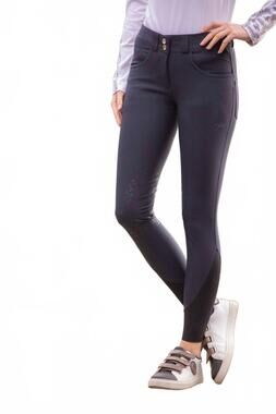NEW PENELOPE fun stone knee grip breeches pants in navy